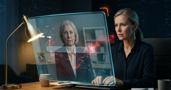 Feature graphic illustrating AI hallucination